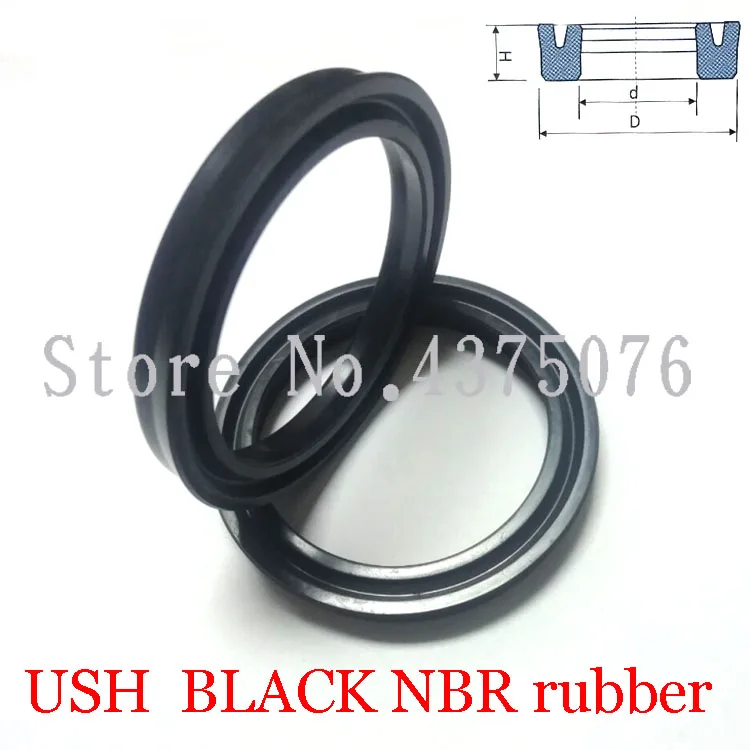 

16*24*5 18*26*5 20*26*5 20*28*5 20*28*4 22*30*5 22.4*30*5 USH Black NBR Rubber Hydraulic Piston Rod U Lip Gasket O Ring Oil Seal