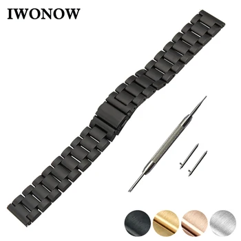 

Stainless Steel Quick Release Watch Band 18mm 20mm 22mm 23mm 24mm for Fossil Watchband Folding Buckle Strap Wrist Belt Bracelet