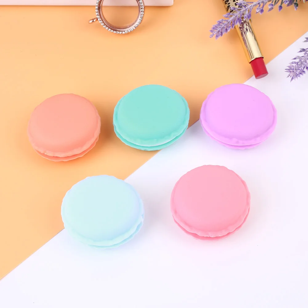 

Portable Storage Box Macaroon Jewelry Earphone Case Cute Colorful 4.2X2CM