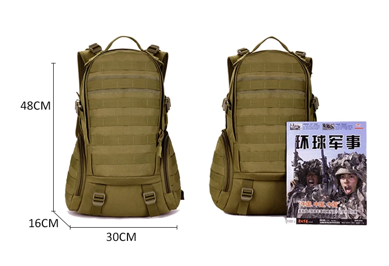 Bolsas de Desporto Tático Militar Mochila Acampamento Assalto Molle Montanhismo Caminhadas Camuflagem Caça Bolsa Xa369wd 35l 3 Mochilas escal.