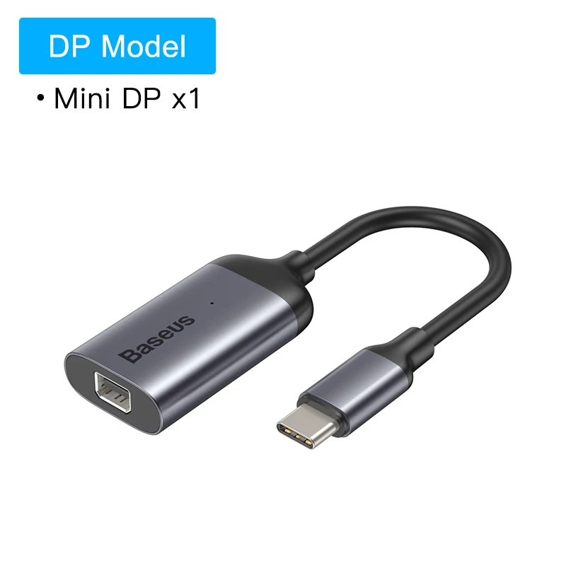 Baseus Мульти USB C концентратор USB 3,0 HDMI VGA USB разветвитель type C адаптер для MacBook Pro Аксессуары для ПК PD зарядка type C концентратор - Цвет: DP USB C HUB