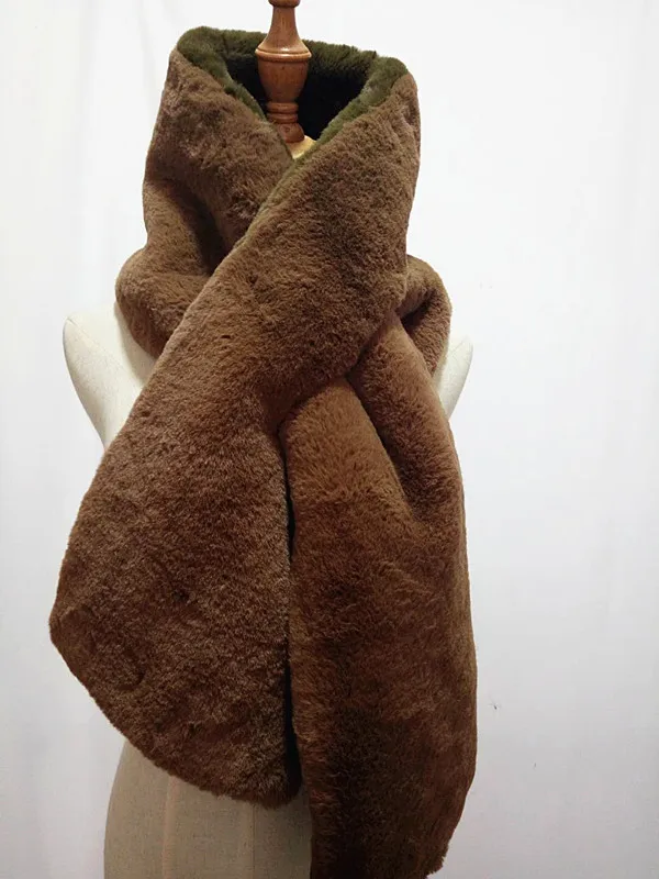 

colScarf Winter Han Edition Solid Color Fashion Style Imitation of Rabbit Hair Women's Scarves\Lengthen thicken