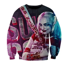 Harley Quinn Sweatshirts Men Print Boy Girls Hoodie Personality Streetwear Ulzzang Clothing Women Style Sweatshirt Tops Pullover