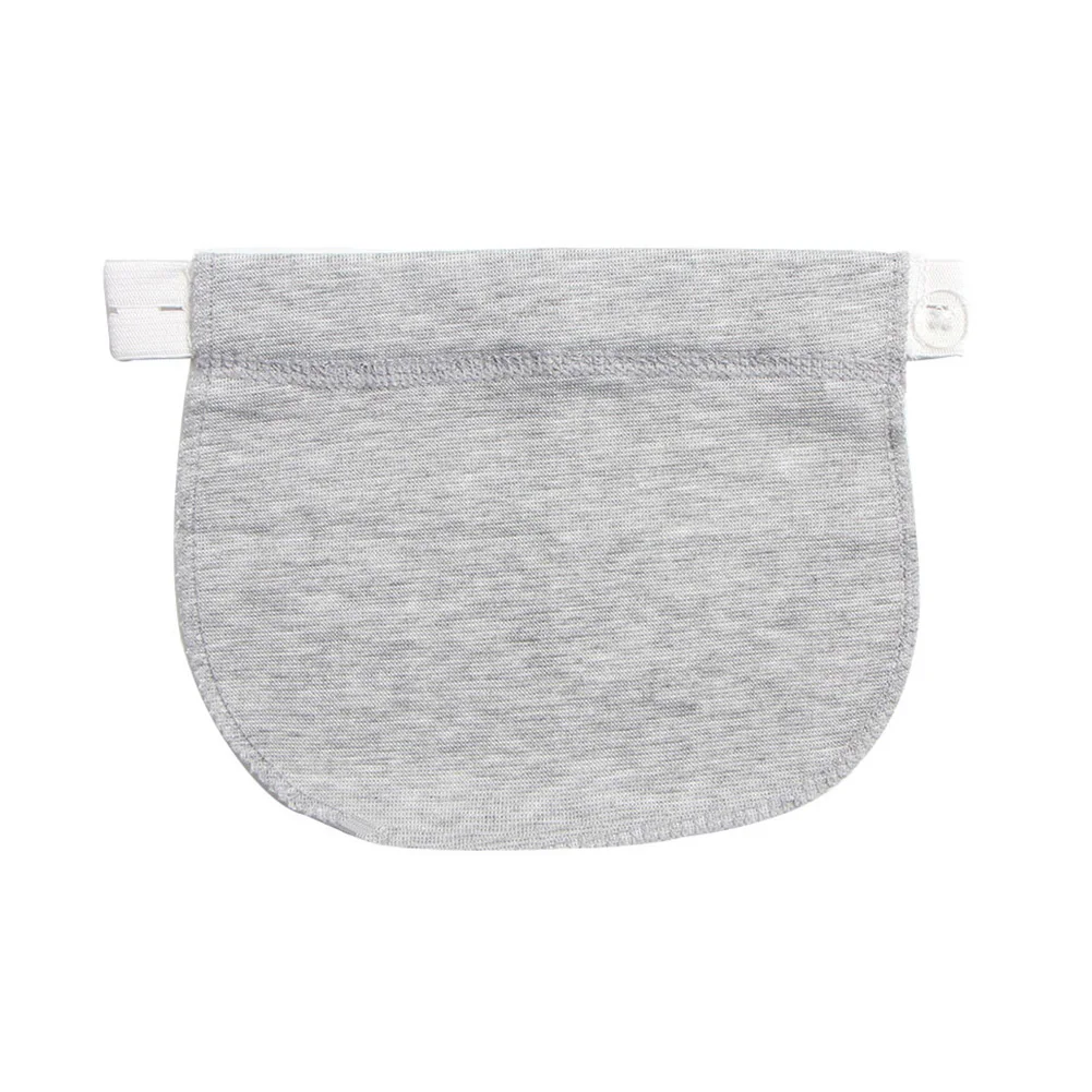 Джинсы для беременных расширитель пояс регулируемый эластичный брюки беременность мягкий - Цвет: White Gray