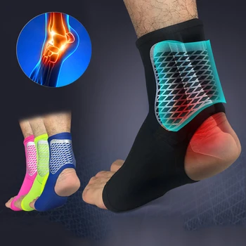 1Pc Gym Sport Fitness Voet Enkel Schede Protector Training Sok Onder Druk Anti-Spore Netto Basketbal Voeten Guards Bracer s-XL