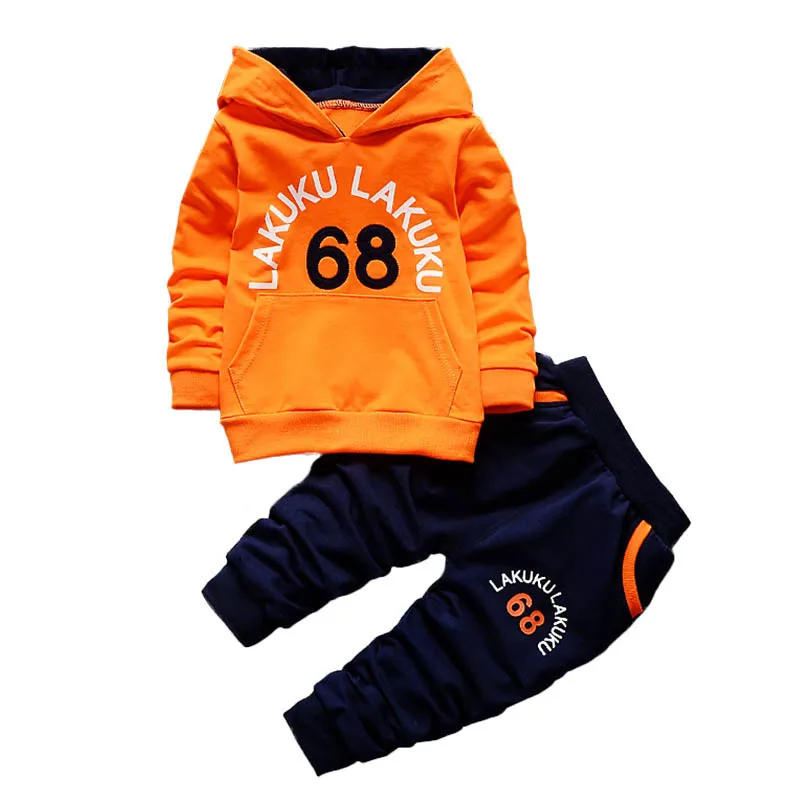 

Toddler Tracksuit Autumn Baby Clothing Sets Children Boys Girls Fashion Brand Clothes Kids Hooded T-shirt And Pants 2 Pcs Suits