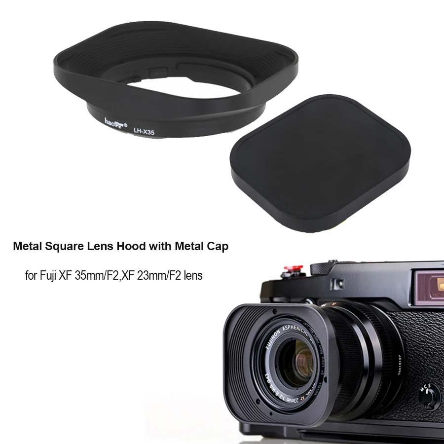 Camera Lens Hood Universal Protective DV Lens Hood with Screw Mount 37-58mm Square Shape Lens Hood Retro Camera Accessories