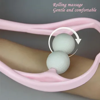 

Face Chin Arm Cervical Massager Facial Slimming Toning Massage multifunctional U-type adult manual Massaging Wheel Roller