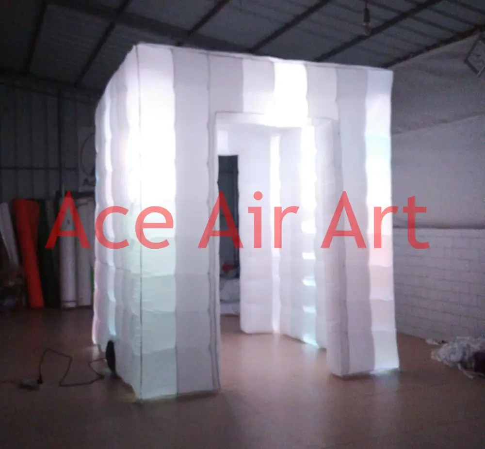 

Indoor/outdoor reusable material led brightness tent inflatable photo bar cubic without curtains for Chile