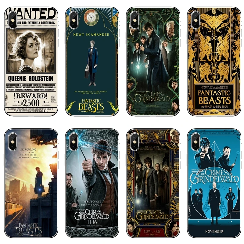 

new Fantastic Beasts For Xiaomi Mi 8 SE Pro 6 6X A1 A2 Lite 5 5s 5x mix max 2 2s 3 note TPU Soft phone cover case