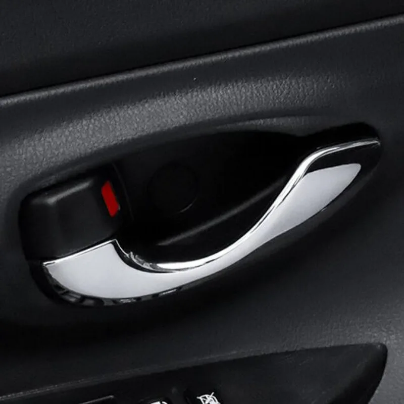 Tonlinker встроенный в дверь автомобиля ручка чехол для Toyota Vios/Yaris-18 автомобильный Стайлинг 4 шт. ABS хромированные наклейки