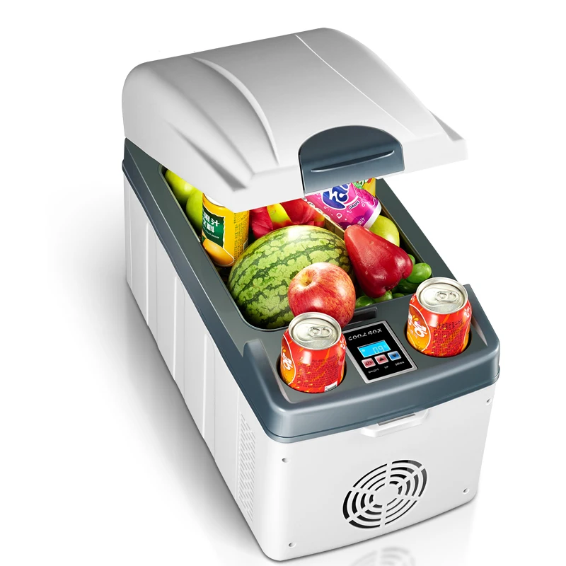 ^*Best Offers 20L Mini Auto Clamshell Fridge Rapid Refrigeration Car Freezer Refrigerator LED Display Icebox Cooler Heater Low Noise