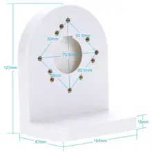 Лот 2 Белый настенный кронштейн потолочная подставка для видеонаблюдения IP купольная камера