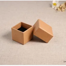 QI 20 шт./лот квадратной формы изделия Серьги Кольца Подарочные коробки черный квадрат коробка лук принять логотип поделок из бумаги коробка