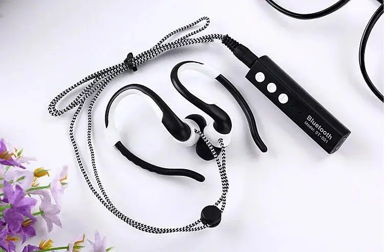 

New Sport Ear Hook Earphones Headphone for Iphone Xiaomi Huawei Bluetooth Phone Music Headset Wireless Bluetooth Earphone ST001