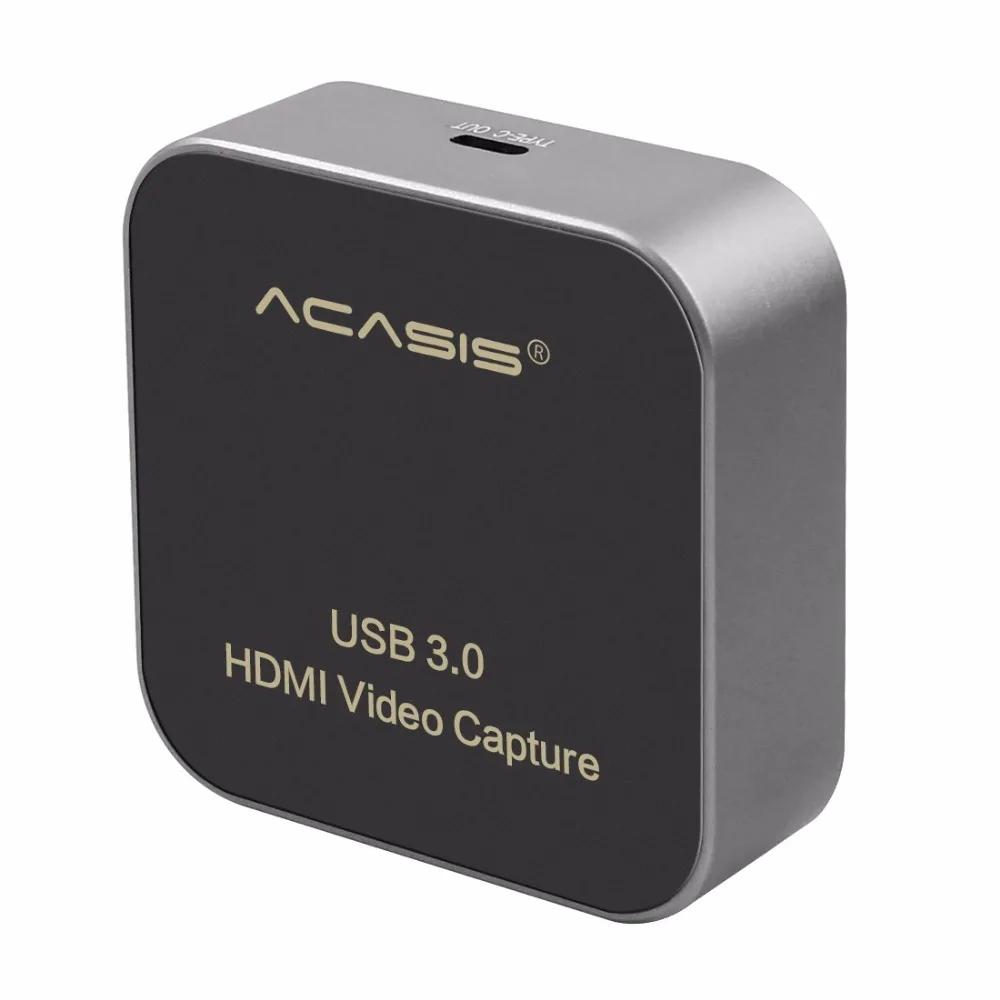  AC-HDCP USB 3.0 HDMI to Type-C 1080P HD Video Capture Card Box Drive-Free for TV PC PS4 Game Live S