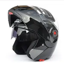 Il trasporto Libero di Sicurezza Flip Up Caschi Da Moto Moto Casco Motocross Moto Casco Con Visiera Parasole Interna Jiekai-105 Dot Ece