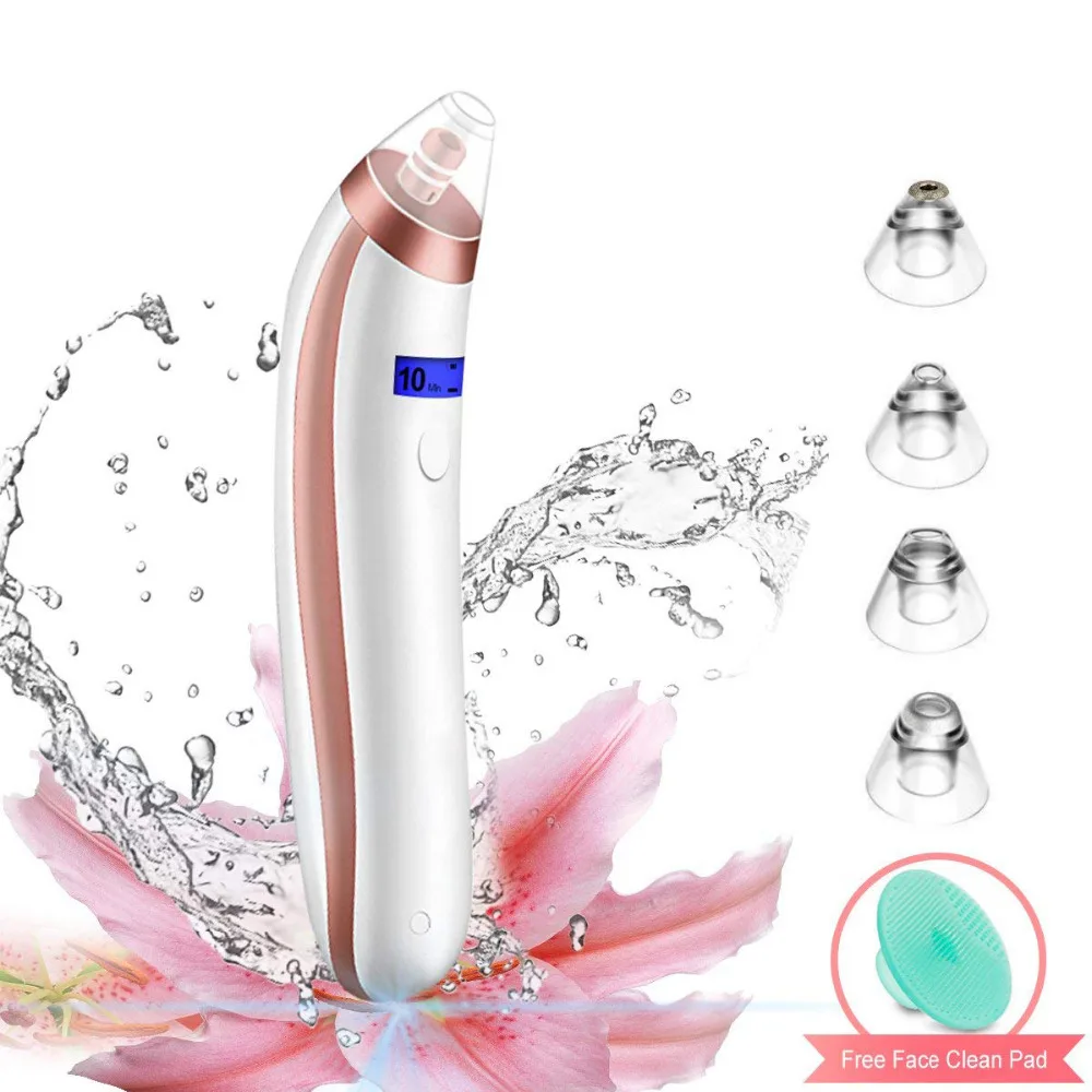 

original electronic blackhead and acne removal cleaners LCD display vacuum suction facial acne pore cleaner adjustable extractor