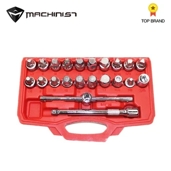 

22PCS Oil Pan Screw Sleeve Oil Drain Kit Oil Drain Screw Oil Pan Screw Socket Wrench Auto Repair Tools