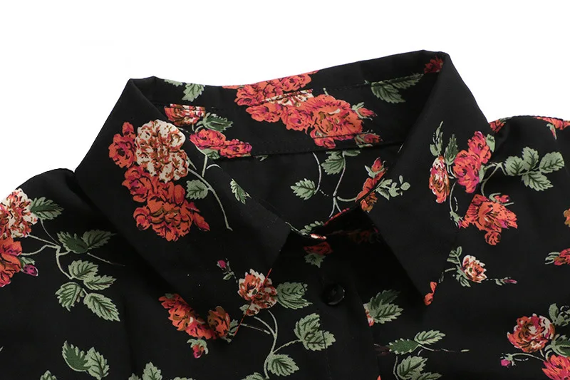 Sleeveless Floral Cropped Blouse 