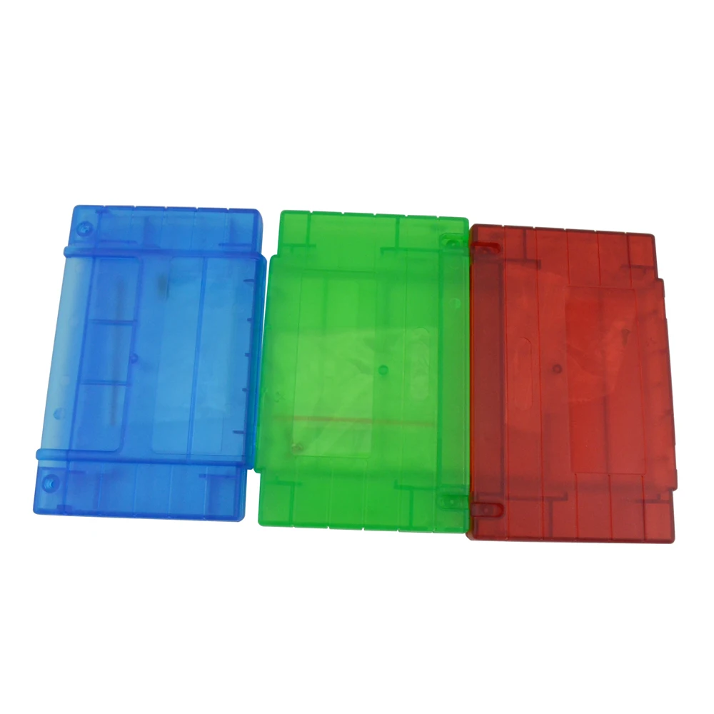 

Transparent Replacement Game Cartridge For S N E S 16 bit game card Shell For USA Version Gray Game Player