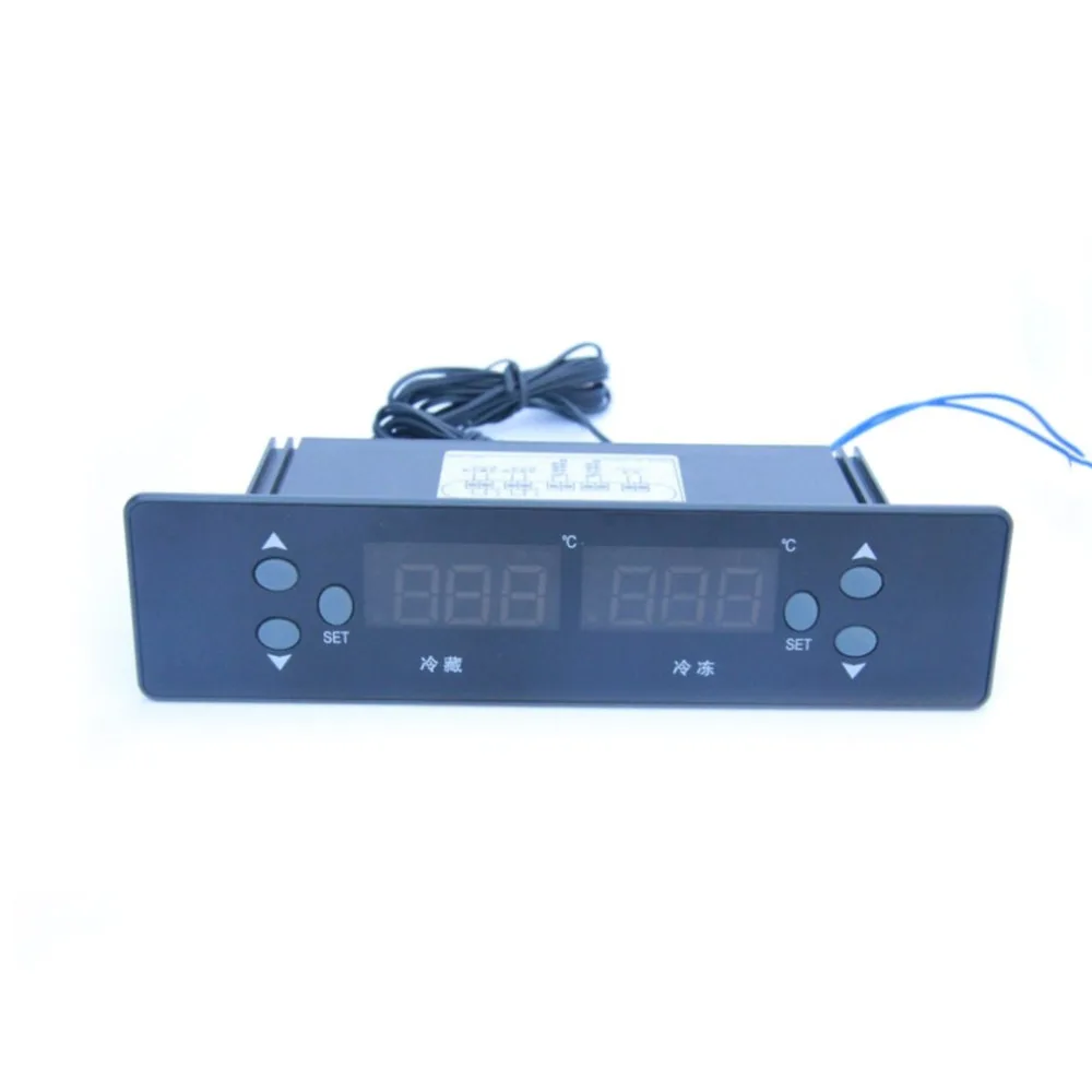 

KT-8000 Dual Temperature Controller Thermostat Temperature Sensor Freezer Thermometer Refrigerated Digital Display Panel