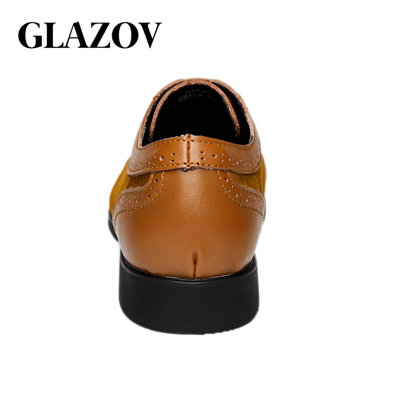 GLAZOV Men's Cap Toe Oxford Double Monk Strap Genuine Leather and Suede Shoes Modern Fashion Dress Shoes Men Casual Shoes 38~48 GLAZOV Men's Cap Toe Oxford Double Monk Strap Genuine Leather and Suede Shoes Modern Fashion Dress Shoes Men Casual Shoes 38~48