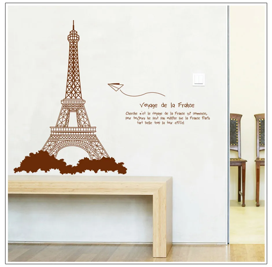Online Get Cheap Stiker Di Dinding Menara Eiffel Aliexpresscom