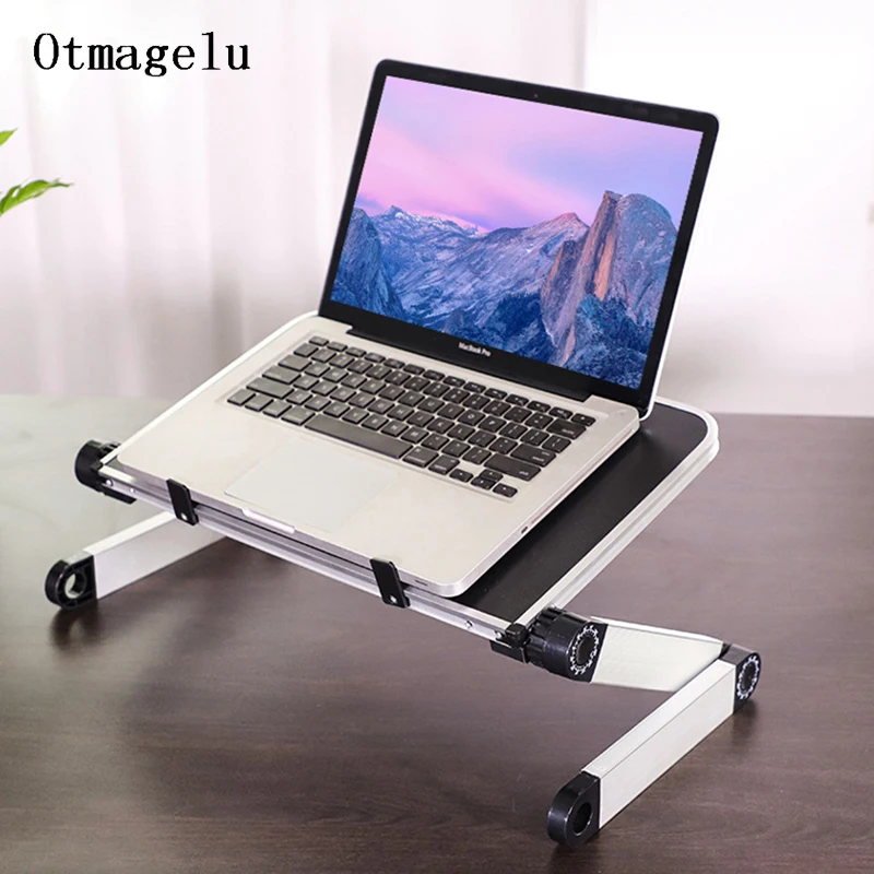 Table Stand Laptop Stand Ergonomic Notebook 360 Degree Rotation Portable Folding Desk Bed Holder For Macbook Lenovo Dell Acer