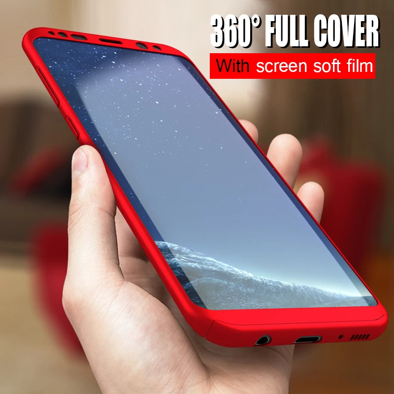 

360 Full Cover Phone Case For Samsung Galaxy S8 Shockproof Cover S8 Fundas Capa