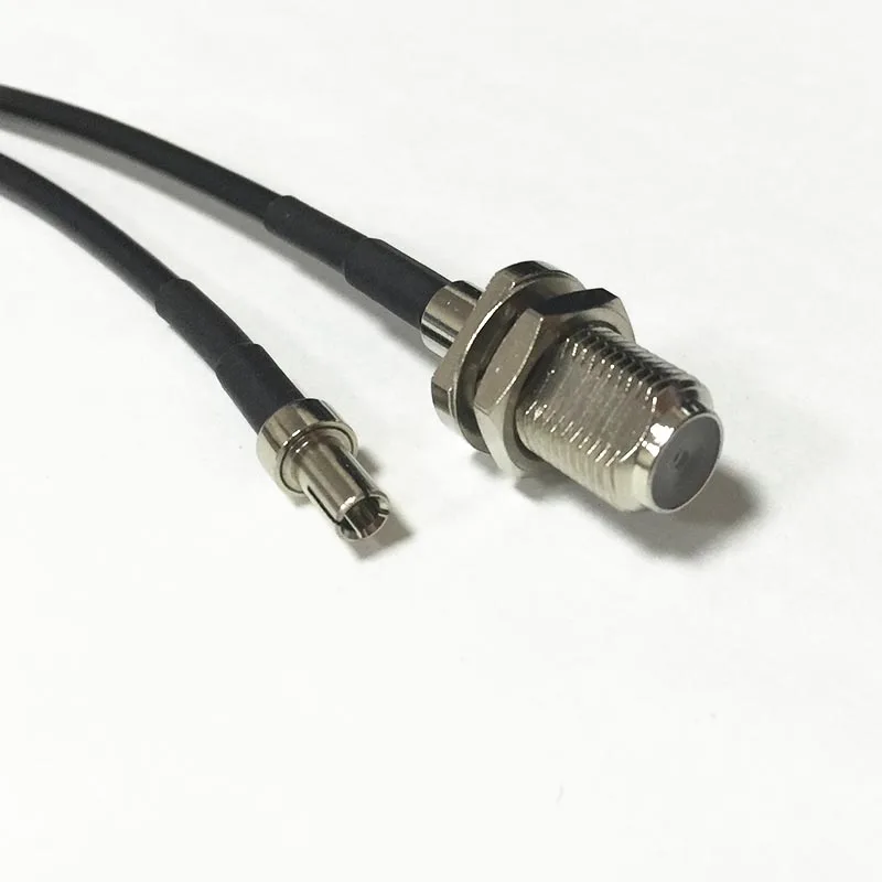 F гнездо переключатель TS9 штекер прямой кабель Пигтейл RG174 20 см " адаптер