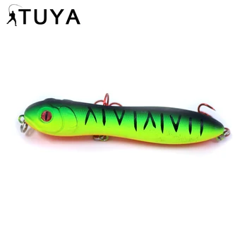 

TUYA Stickbait Fishing Lure Floating Top Water Pencil Trolling Artificial Bait Topwater Minnow Pencil Lure Snake Head 10cm 15.6g