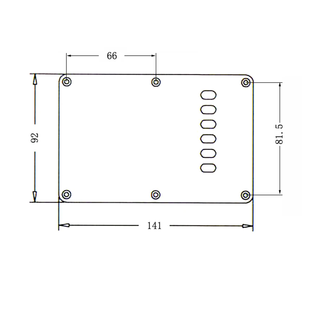 PVC Backplate Ply Tremolo Cavity Cover Back Plate  for Fender Stratocaster Strat Guitars Guitar Accessories 