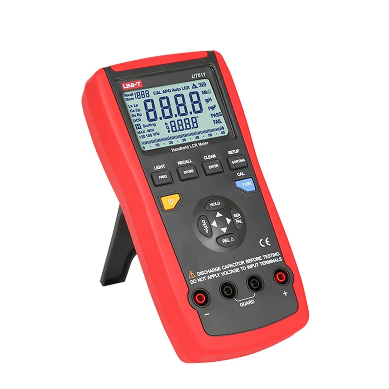 

UNI-T Capacitance Meters UT611 600PF-10MF Capacitance Instruments LCR Meters Inductance Capacitance test DIY Tools