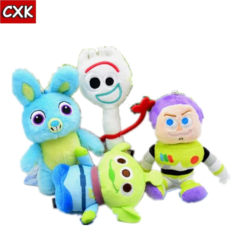 

2019 Movie Toy Story 4 Forky Bunny Alien Buzz Lightyear Plush Doll Toy 15CM Rabbit pusheen ty vipkid we are bear buba booba