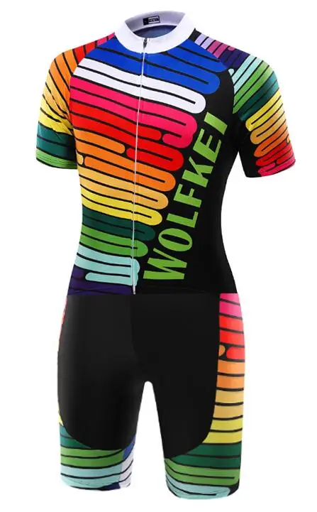 Новинка WOLFKEI Skinsuit велосипедная Одежда Цельный боди Ropa Ciclismo MTB велосипедная одежда мужская верхняя одежда# SK000122803 - Цвет: Skinsuit