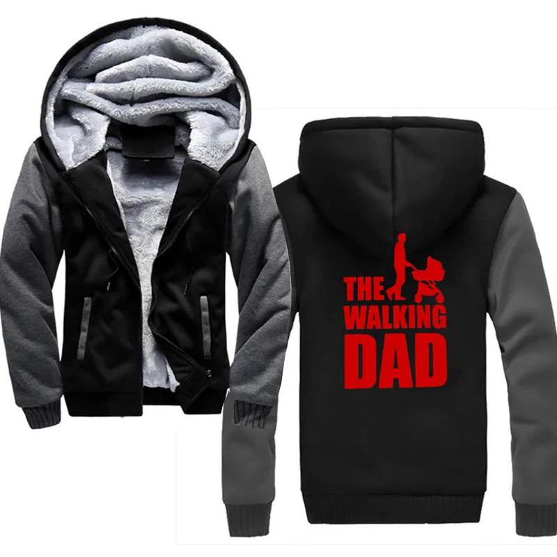 

The Walking Dad New Autumn Men's Hoodies Slim Hooded Sweatshirts Mens Coats Male Casual Sportswear Streetwear Brand Clothing