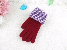 GLV916 Women winter cashmere wool font b gloves b font fingers warm font b gloves b