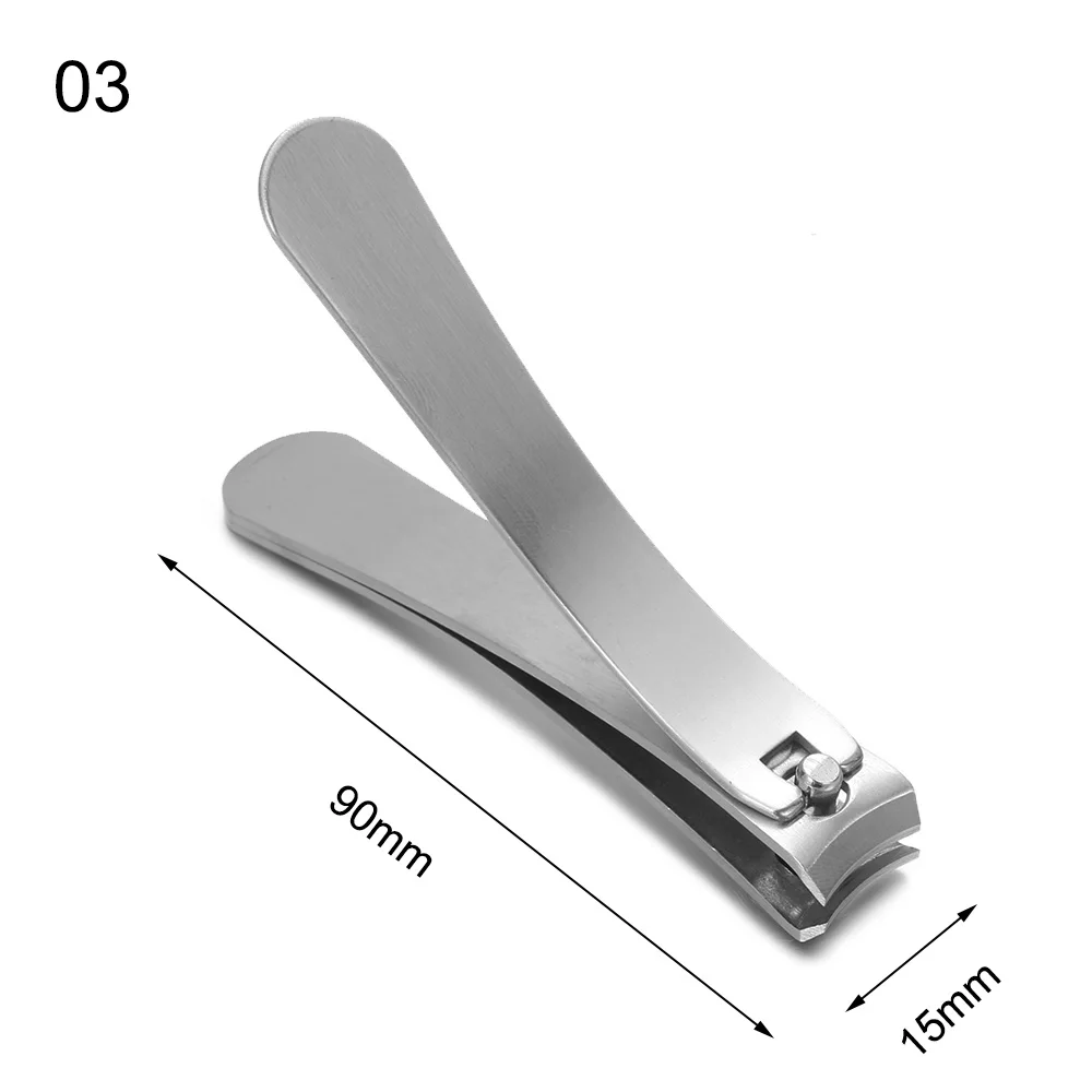 1 шт. машинка для стрижки ногтей Резак Триммер для ногтей наклон и плоская форма Маникюр Педикюр Уход за ногтями Инструмент для пальцы рук и ног нержавеющая сталь - Цвет: 02