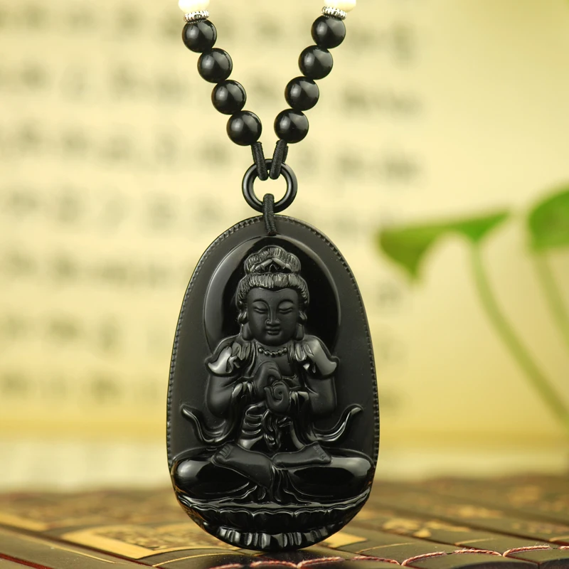 

Belwide Obsidian Pendant Light Guardian Tathagata natal Buddha eight sheep monkey Guardian Guardian