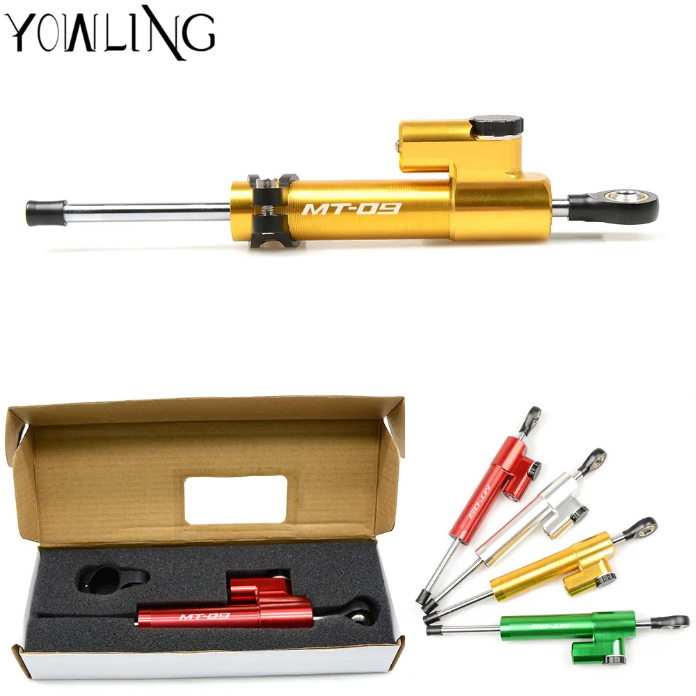 2017 Motorcycle CNC Damper Steering StabilizerLinear Reversed Safety Control FOR yamaha MT 09