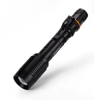 

led bulb LED flashlight adjustable tactical Charger truncheon xm-l2 T6 18650 battery warm whtie Torch lamp Free Shipping #NN22