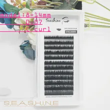 Корея 8-14 мм Смешанные Длина наращивания ресниц 0.03-0.25 мм отдельные ресницы C/D локон ручной работы накладные ресницы высокое качество