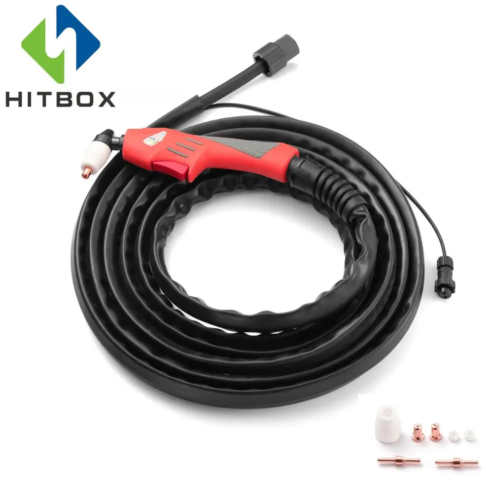 

HITBOX PT31 LG40 Cutting Torch Gun Complete Package 4M 12 feet for Air Plasma Cutting Machine Cutter CUT 40 CT 312 LGK40