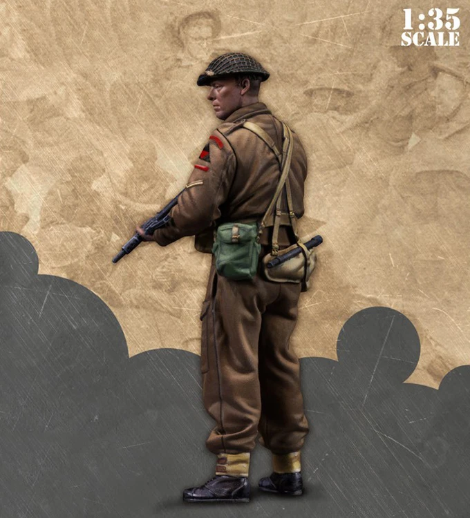 Неокрашенный комплект 1/35 подставка солдат трубка телесные фигурки набор из