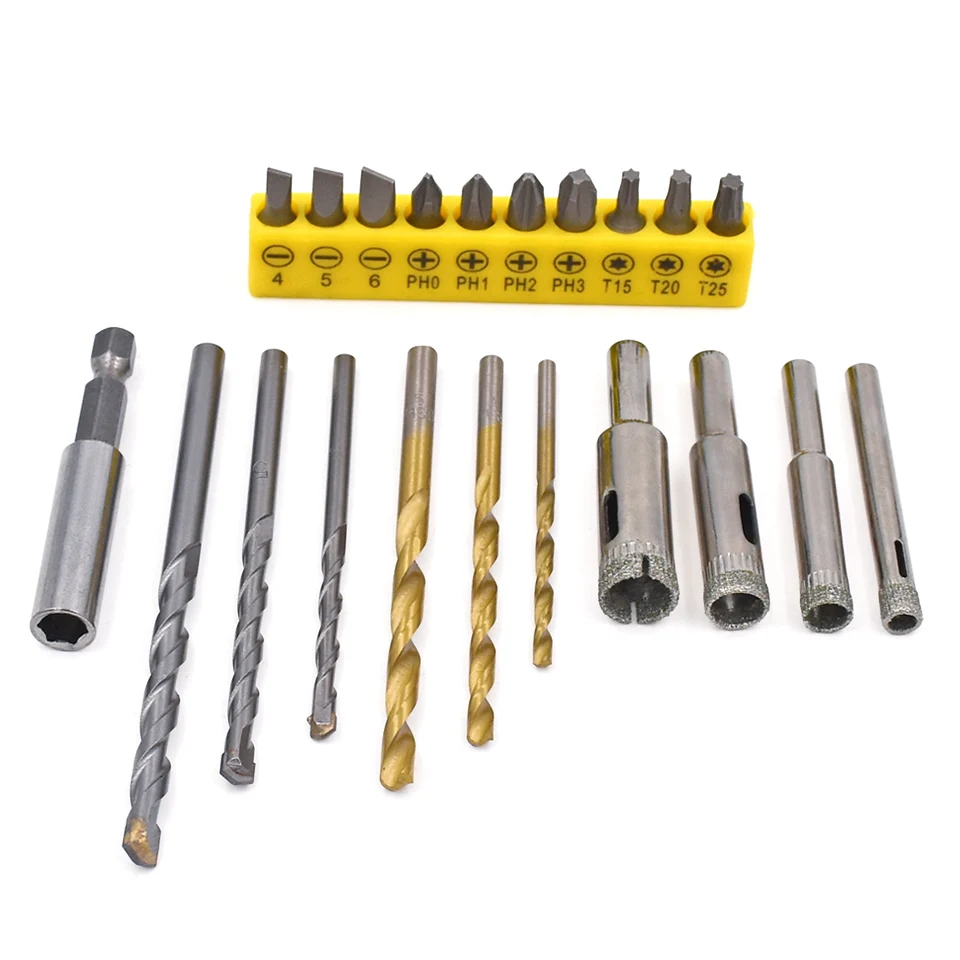 Buy 21pcs Drill Bits Electric Drill Screwdriver Drill
