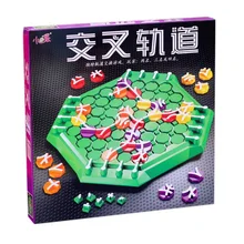 Детская развивающая игрушка, перекрестный трек, 2-4 человека, игра для родителей и детей, Интерактивная доска, игра для семьи, Вечерние игры