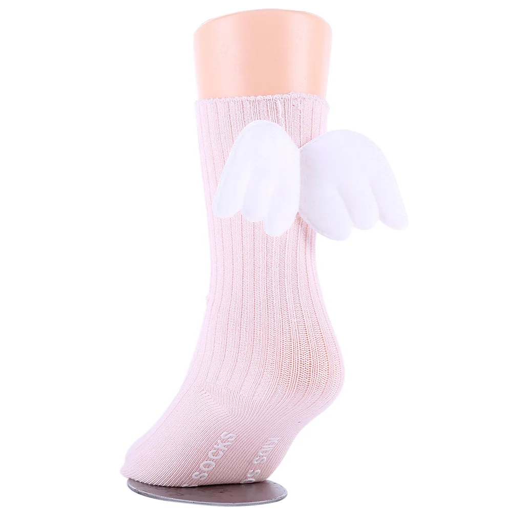 Для на возраст 0-4 года Детские носки для младенцев, для малышей носки-подколенки для девочек угол носки с крылом с рисунком Крепыша, подошвы гетры Одежда для малышей