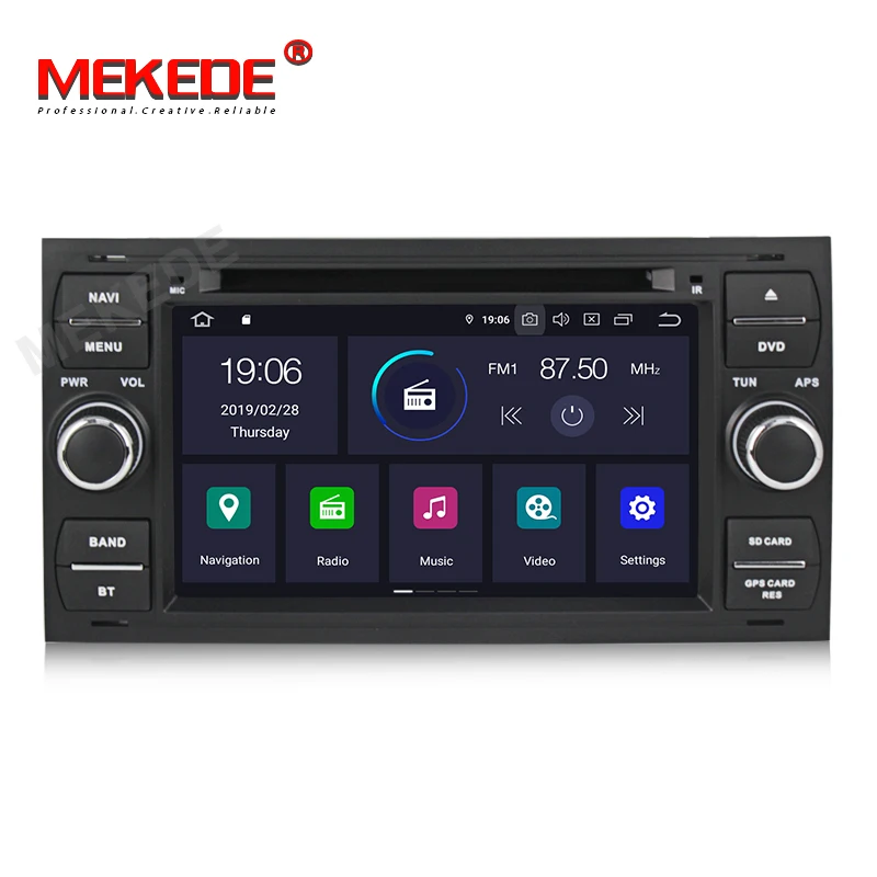 Flash Deal MEKEDE Car Multimedia Player GPS Android 9.0 2 Din For Ford/Mondeo/Focus/Transit/C-MAX Car Radio Bluetooth DVR Autoradio DSP 1