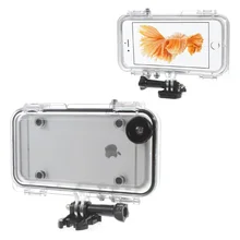 Extreme Sports Waterproof Case for iPhone6s (4.7 inch) with Wide Angle Lens for iPhone 6s 6 Phone Cover